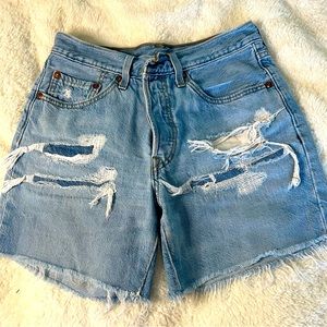 Levi’s High Rise Denim Shorts